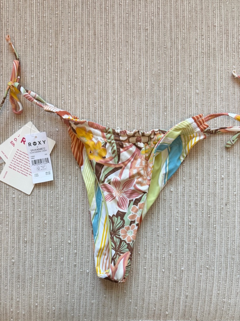 NWT Roxy Reversible Playa Paradise Triangle Bikini Set - Picture 10 of 16